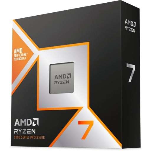 AMD Ryzen 7 9800X3D; 8 Cores/16 Threads; Socket: AMD5 ; 5.2GHz max boo