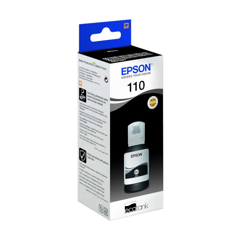 Epson 110 EcoTank Pigment black ink bottle (120 ml)