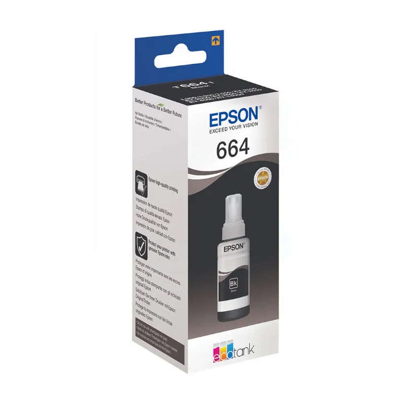 Epson T6641 Ecotank Black ink bottle (70ml)