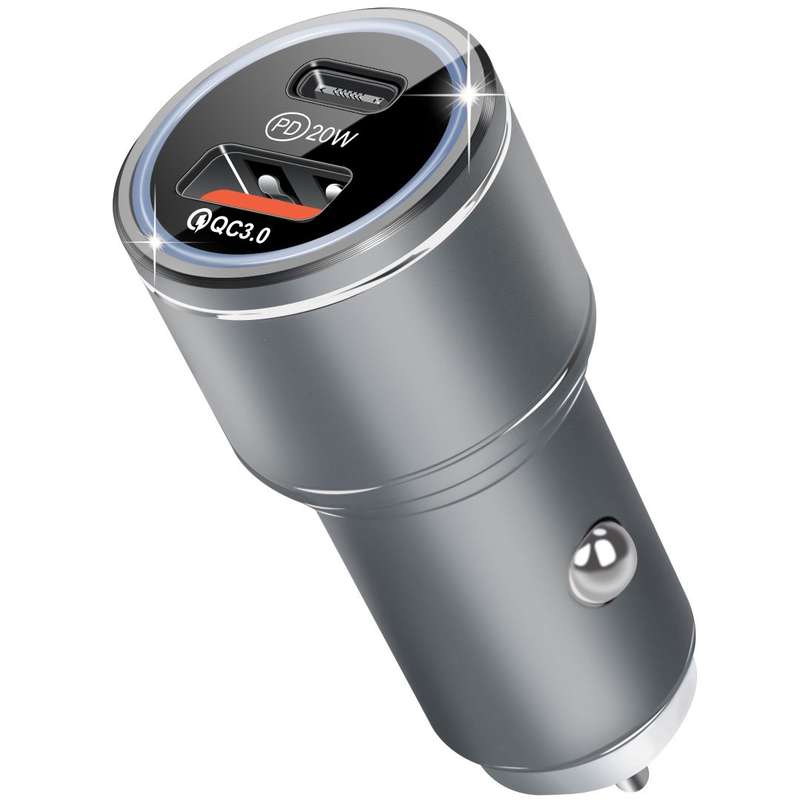 Pro Bass Dual USB + Type-C Car Charger 38W