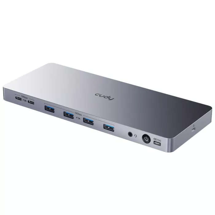 Cudy Dual 4K 10Gbps USB-A &amp; USB-C Gigabit Ethernet Docking Station | CS700