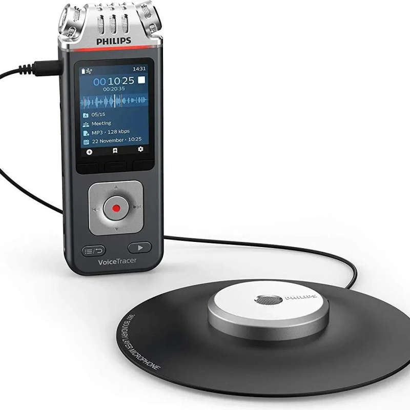 Dictation Device 8GB 88 Days Mem 360' Recording MP3 Meetings Smartphone