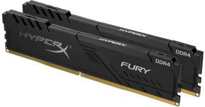 Kingston HyperX FURY Memory Black - 8GB Kit*(2x4GB) - DDR4 3200MT/s XMP CL16 DIMM