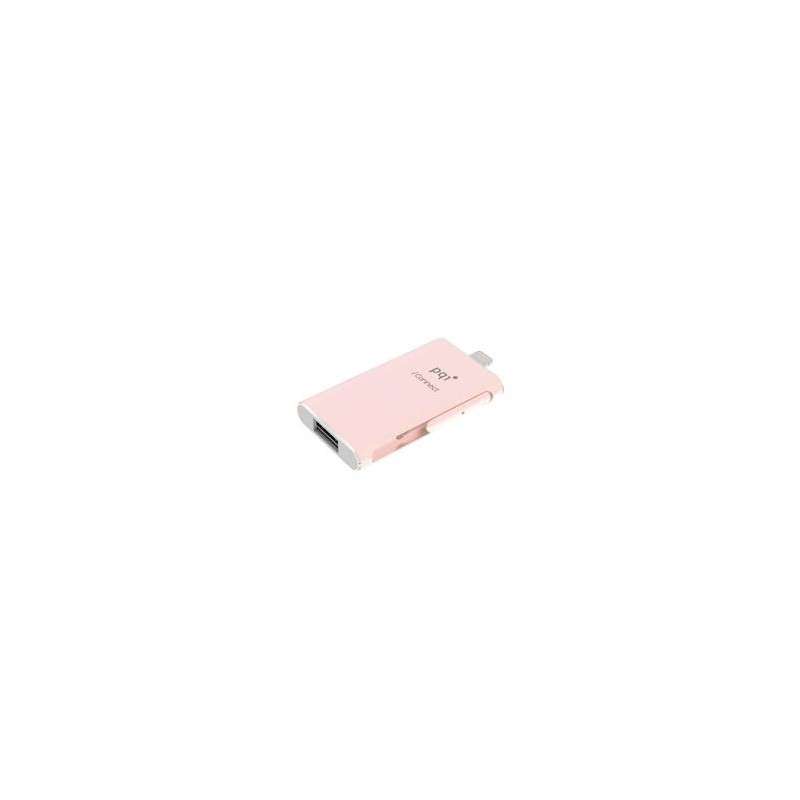 PQI iConnect 32GB Rose Gold USB3.0 + Apple dual-Connectors Flash Drive