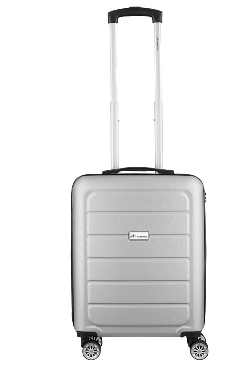 Travelwize Maple ABS 85cm 4-Wheels Spinner Luggage Silver