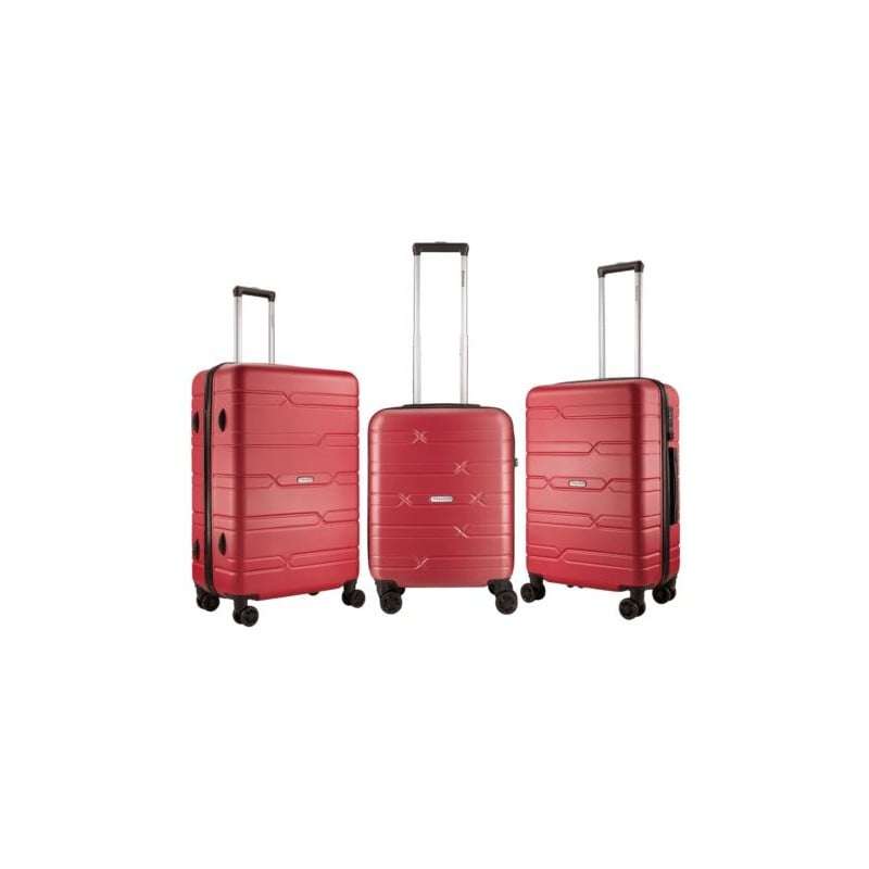 Travelwize Bondi ABS 4-Wheel Spinner 65cm Luggage Red