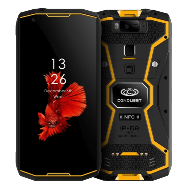 Conquest S12 Pro Rugged Phone | 6" | Android 12 | 8GB | 128GB | Octa Core Processor