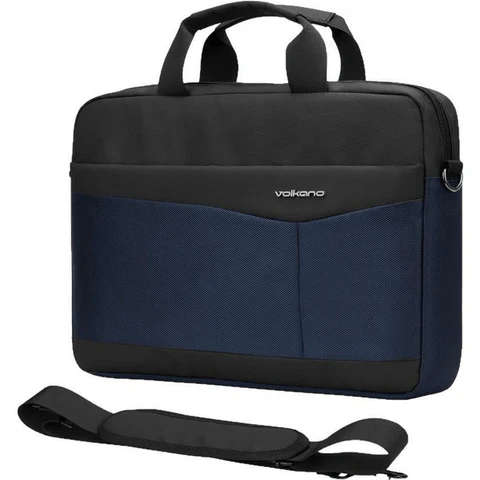 Volkano Seismic 15.6" Laptop Shoulder Bag Blk/Nvy