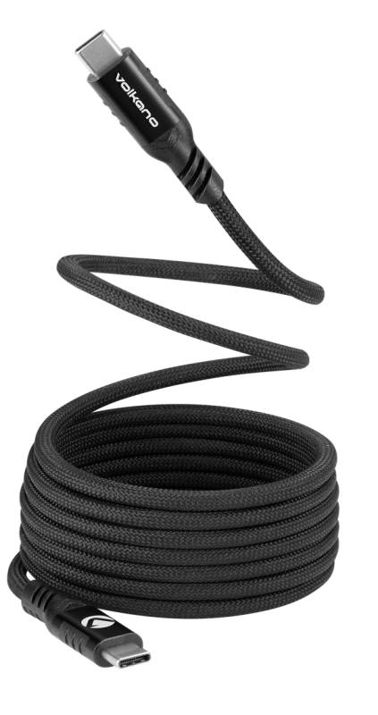 Volkano Weave Series 60W Magnetic Type-C Cable - Black