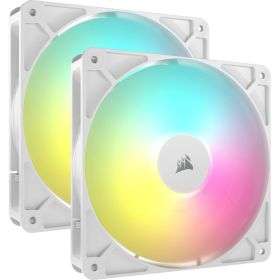Corsair RS140 ARGB 140mm PWM White Fan - Dual Pack