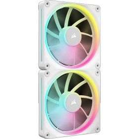 Corsair iCUE LINK LX140 RGB 140mm PWM Fan Starter Kit - White Dual Pack