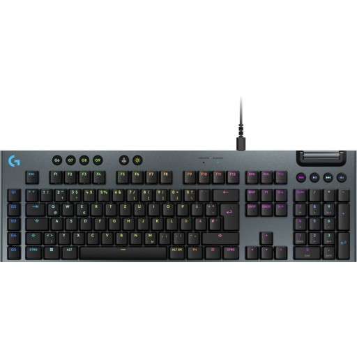 Logitech G915 X Low-Profile GL Tactile Mechanical Wired Black Gaming Keyboard