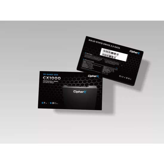 1TB CipherX, CX1000 PRO 2.5", 3D NAND TLC, NANDXtend ECC Data Protect,