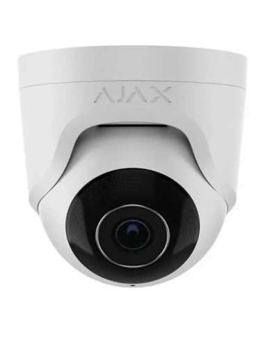 Ajax Security - 5MP IP White Turret Camera with a 4.00 mm focused Lens