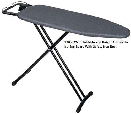 Casey Jyl Heavy Duty Steel Frame Ironing Board 110cmx33cm