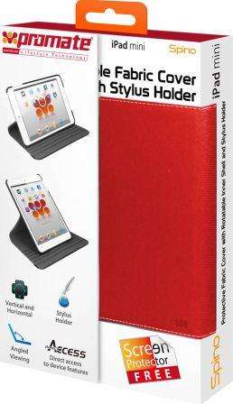 Promate Spino Protective Fabric Cover with Rotatable Inner