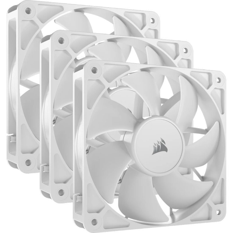 Corsair RS120 120mm PWM Fans - Triple Pack - White