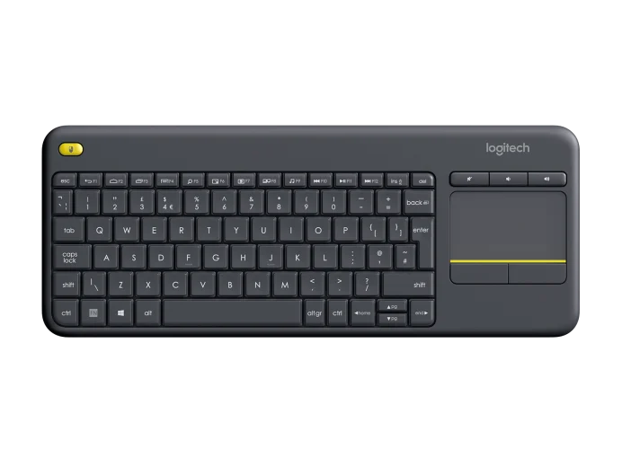 Logitech K400 Plus - Wireless Keyboard - Touchpad - Black - USB