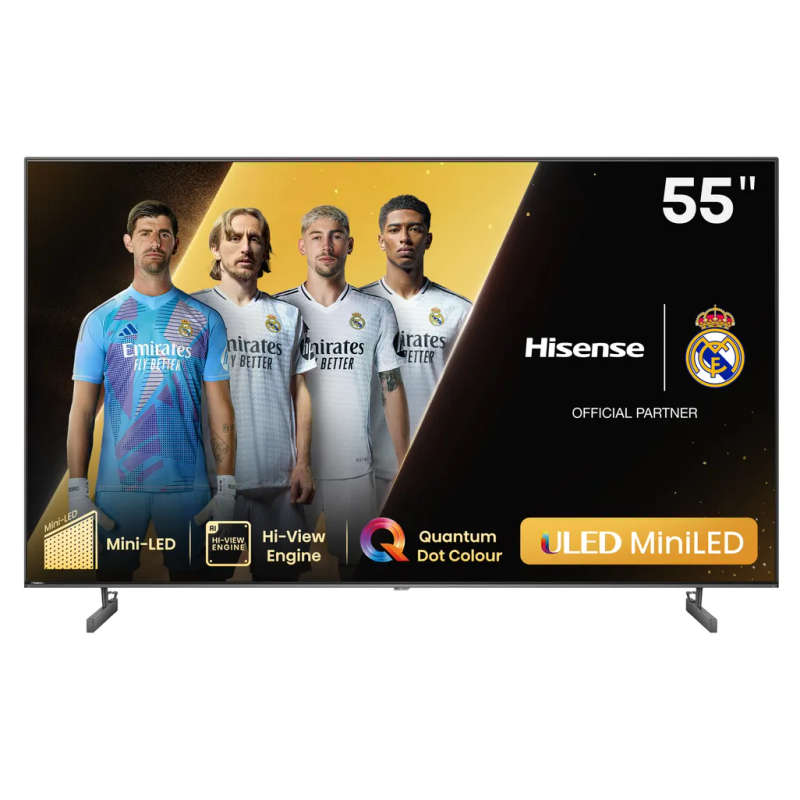 Hisense 55U6N-PRO 55'' 60HZ Mini ULED Smart TV; Quantum Dot Colour;Dol