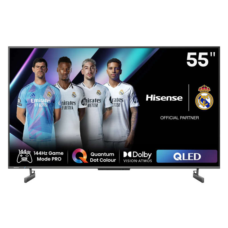 Hisense QLED 144hz 4k Smart; Quantum Dot Colour; Dolby Vision.Atmos; AI Sports