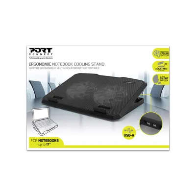 Port 2 Fan Cooler Notebook Stand