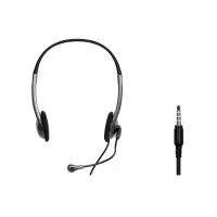 Port Black Stereo Combo-Jack Headset