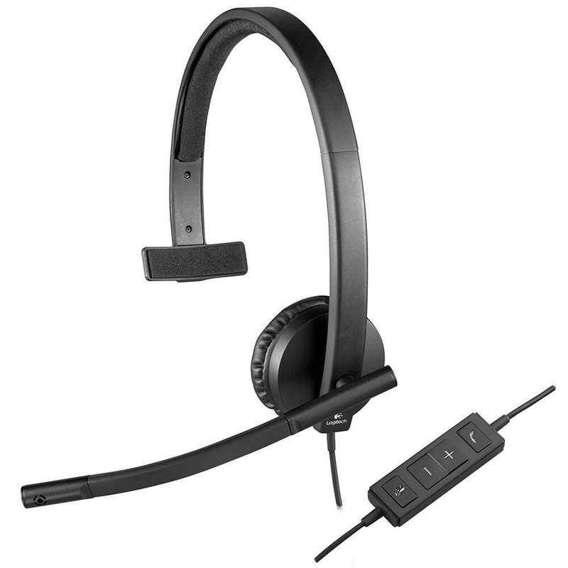 Logitech VC - Headset H570e Mono (Single Ear) USB