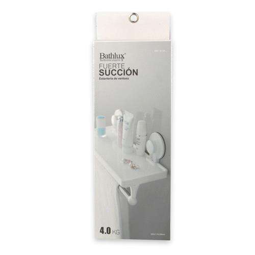 Bathlux Shelf With Handtowel Rack With Suction Cup Retail