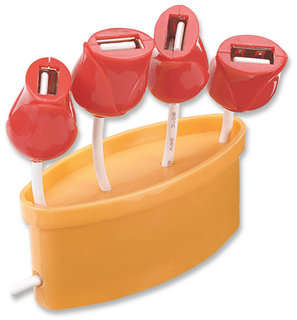 Manhattan Hi-Speed USB Hub - Flower Pot, 4 Ports, Bus Power