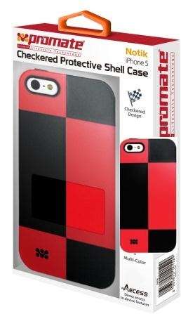 Promate Notik iPhone 5 Checkered Protective Shell Cover
