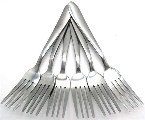 Casey Catering 6 Piece Stainless Steel Dinner Dessert Forks