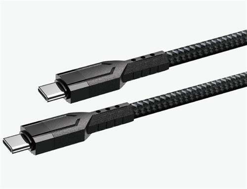 Ezra Type C to Type C Pd60w 1meter Fast Charge Black Braided