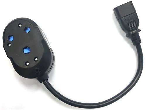 Noble 2 Port Janus Coupler with IEC Male Connector