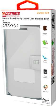 Promate Zimba-S4-Premium Book-Style Flip Leather