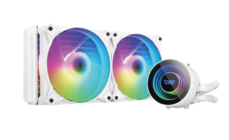darkFlash DX240 V2.6 Liquid CPU Cooler - White