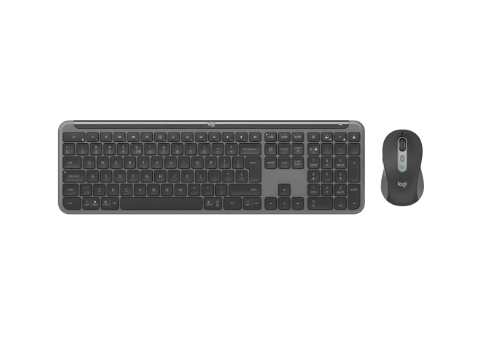 Logitech MK950 - Wireless Keyboard and Mouse - Graphite - Bluetooth