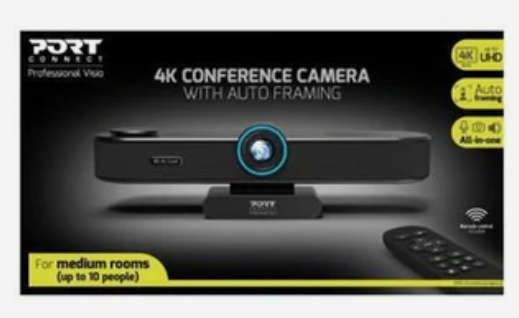 Port 30Hz 4K Auto Framing Conference Cam