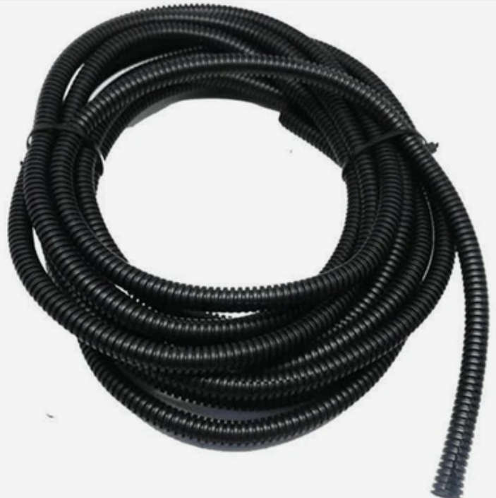 Solarix Flexible Conduit 10mm Diameter PVC Black 5 Metre