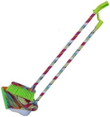 Totally Long Dust Pan Broom Set Rainbow