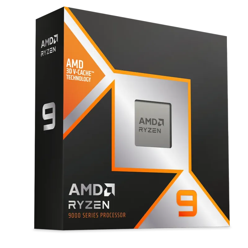AMD Ryzen 9 9900X3D; 12 Cores/24 Thread base Clock 4.4GHz;Max Boost 5.