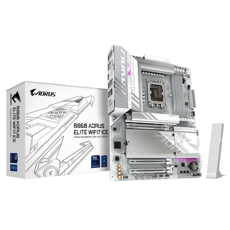 Gigabyte B860 Aorus Elite Wi-Fi ICE Intel Core Ultra Socket LGA 1851 ATX Motherboard