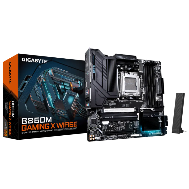 Gigabyte B850M Gaming X WIFI6e AMD Ryzen 7000 / 8000 / 9000 Series Socket AM5 mATX Motherboard