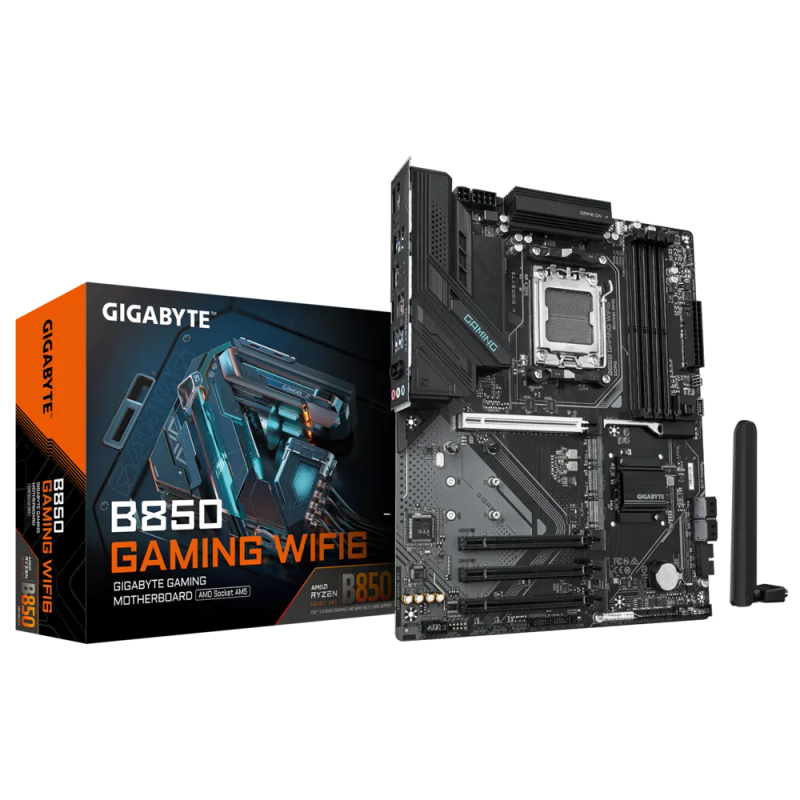 Gigabyte B850 Gaming WiFi6 AMD Ryzen 7000 / 8000 / 9000 Series Socket AM5 ATX Motherboard