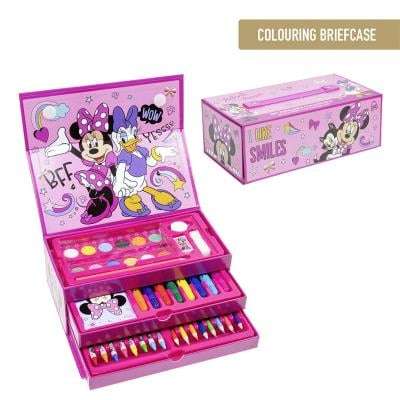 43 Piece Colouring Stationery Briefcase - Mini Mouse
