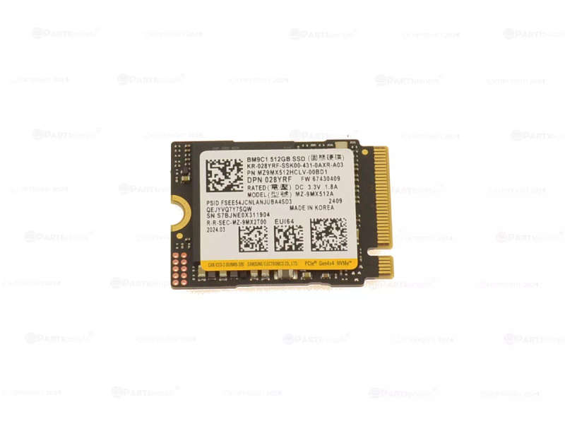 512GB Samsung BM9C1 M.2-2230, NVMe, PCIe Gen4, SSD