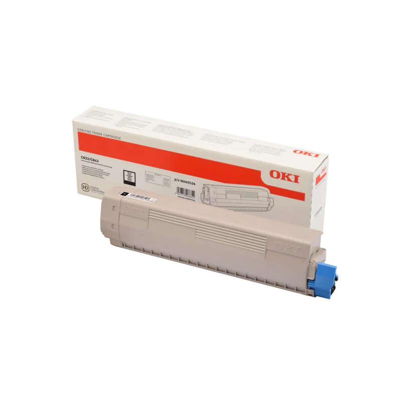 OKI High Capacity Black Toner Cartridge for OKI C833 - C843 Printers