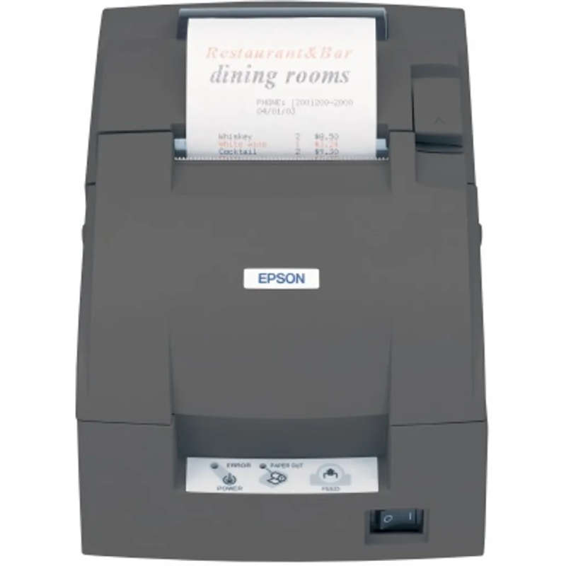 Epson Entry Level Impact/Dot Matrix Receipt Printer - Grey. Width: 160 mm, Depth: 248 mm, Height:...