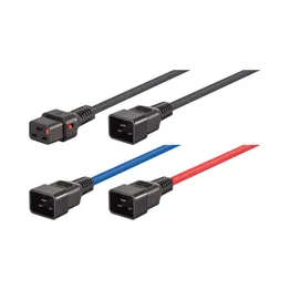 Linkqage 2M C19 F To C20 M Lockable Power Cable Black