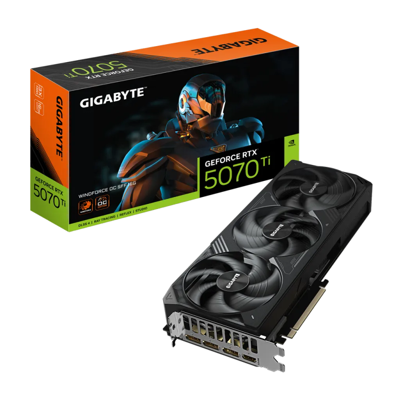 Gigabyte GeForce RTX 5070 Ti GAMING OC 16G GV-N507TGAMING OC-16GD 16GB GDDR7 256-bit PCIe 5.0 Des...