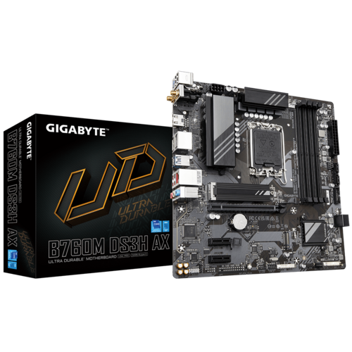 Gigabyte B760M DS3H B760 Express Chipset Gen 12/13/14 LGA 1700 Micro ATX Motherboard with WiFi